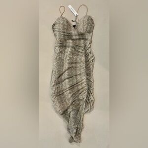NWT Story On Sexy Snakeskin Print Midi Dress Size -Small